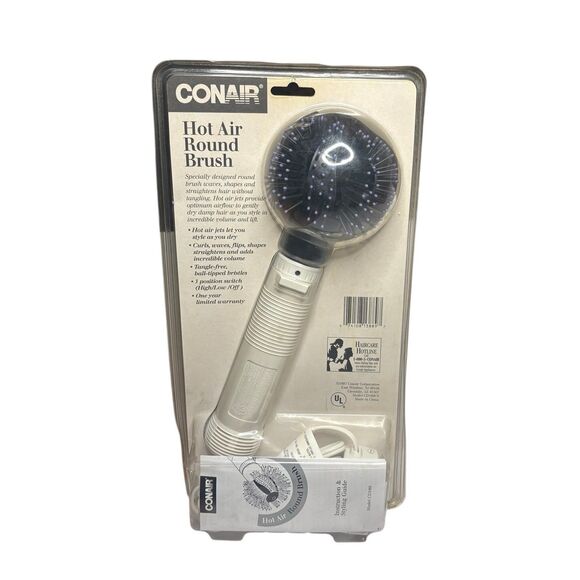 CONAIR Hot Air Round Brush Model CD180ACS 1997 New Sealed - Picture 2 of 2